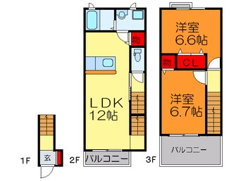 間取図 メゾン花園Ⅱ