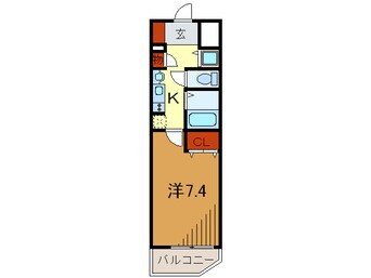 間取図 ﾌﾟﾚｻﾝｽ神戸駅前グランツ（806）