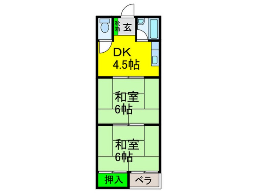 間取図 浜口ハイツ