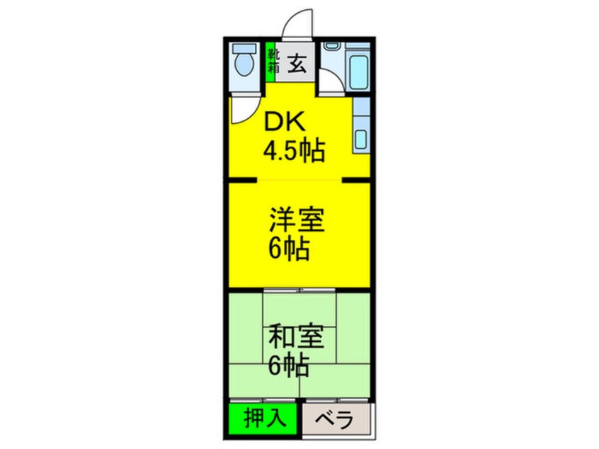 間取図 浜口ハイツ