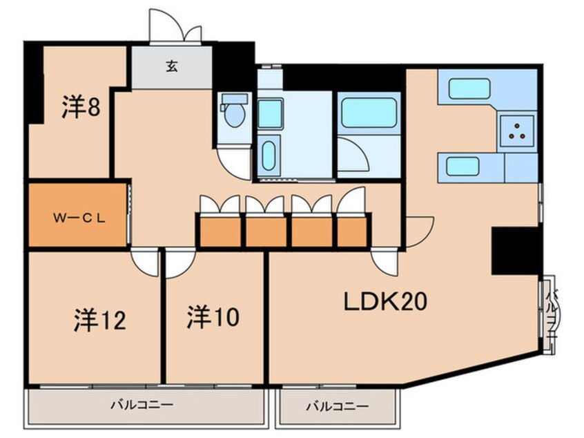 間取図 パールハイツⅠ