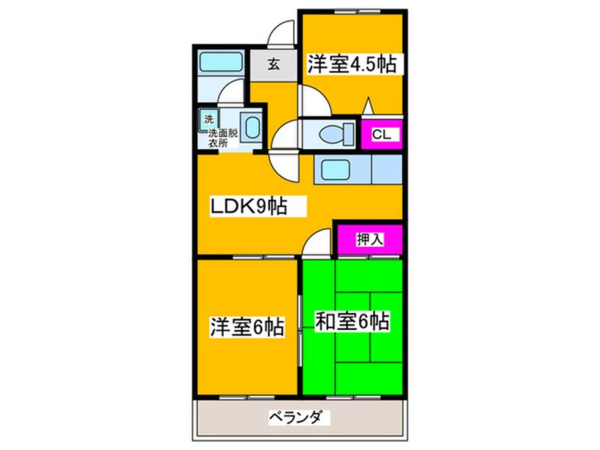 間取図 茱萸木壱番館