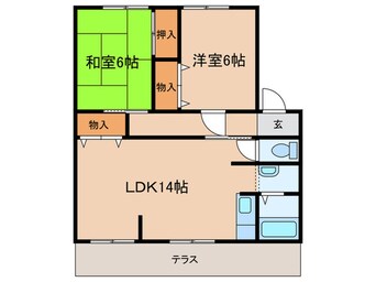 間取図 ハイツ王塚(A)