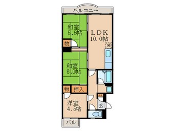 間取図 サンパレス