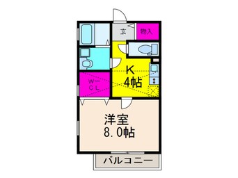 間取図 チャルテ高槻富田A棟