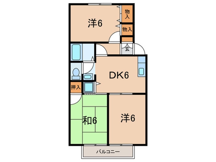 間取り図 シャルマンイワイ