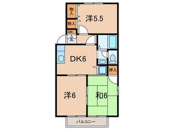 間取図 シャルマンイワイ