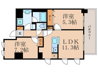 間取図 ブランシエスタ山科大塚