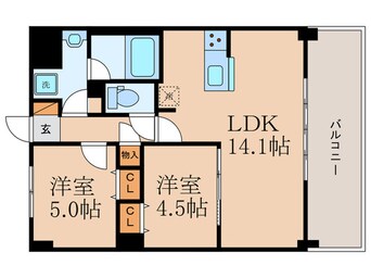間取図 ブランシエスタ山科大塚