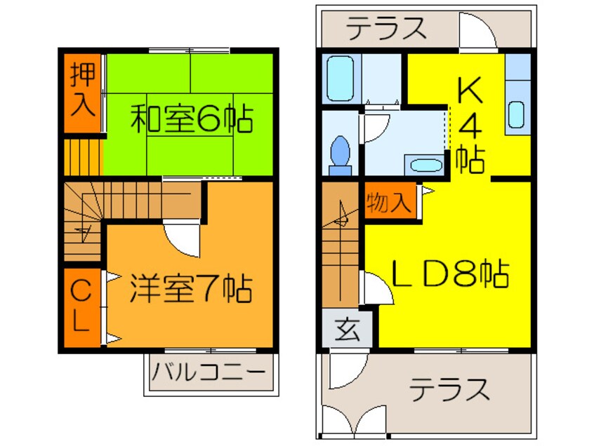 間取図 Ｍ　ＲＯＳＥＳＴ