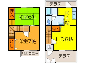 間取図 Ｍ　ＲＯＳＥＳＴ