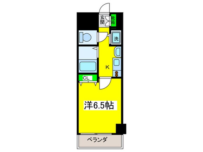 間取り図 ﾌﾟﾚｻﾝｽ難波ﾘﾊﾞ-ｵｱｼｽ(1104)