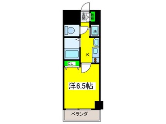 間取図 ﾌﾟﾚｻﾝｽ難波ﾘﾊﾞ-ｵｱｼｽ(1104)
