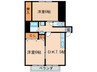 ヴィラ蓮池 2DKの間取り