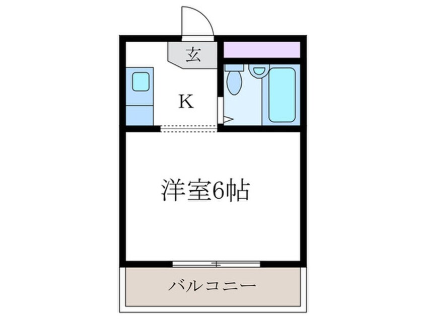 間取図 コーポ太秦
