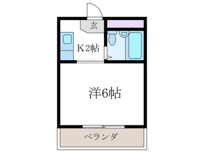 間取図 コーポ太秦