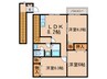 アンプル－ルⅡ 3LDKの間取り