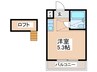 ＧＳ緑橋 1Rの間取り