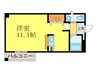 ツインリ－ブス 1Rの間取り