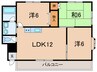 サンロイヤル唐櫃 3LDKの間取り