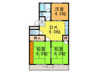 間取図 コーポ忠栄