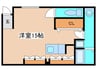 サンシャイン野中 1Rの間取り