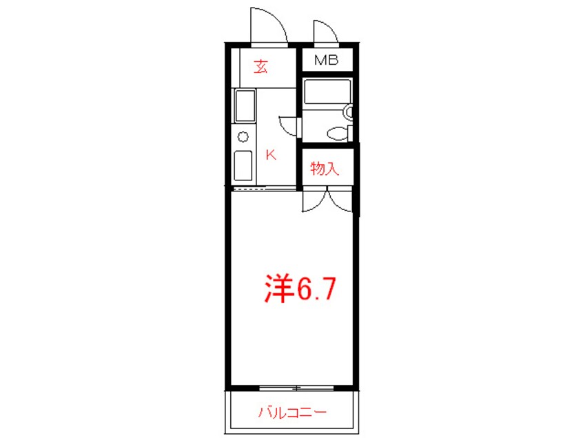 間取図 リバーサイドハイツ米田
