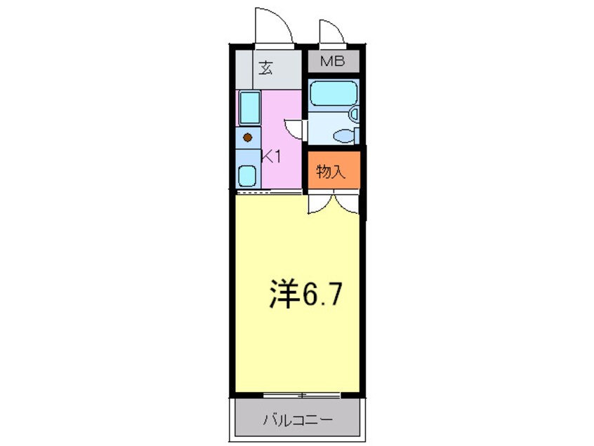 間取図 リバーサイドハイツ米田