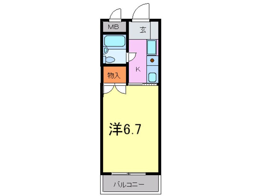 間取図 リバーサイドハイツ米田