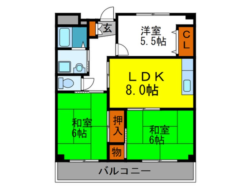 間取図 エミネンス千里