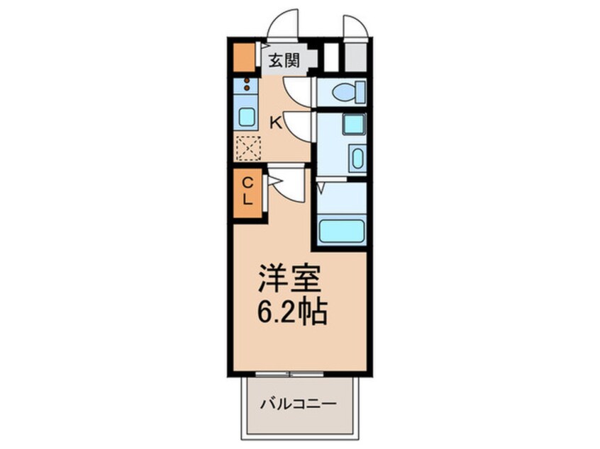 間取図 ｴｽﾘｰﾄﾞﾚｼﾞﾃﾞﾝｽ大阪福島ｼﾃｨｳｴｽﾄ