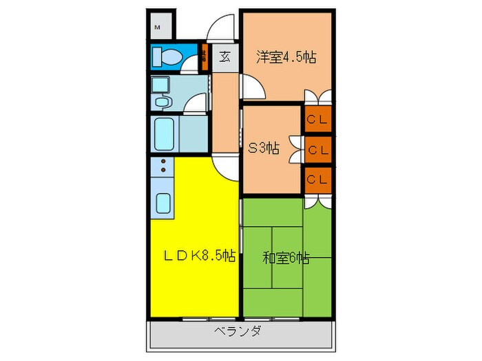 間取り図 ハイツ竹田