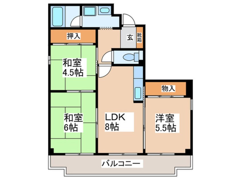 間取図 リバーサイド紀の国