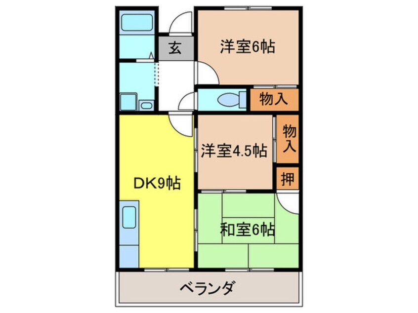 間取図 コーポ　雅