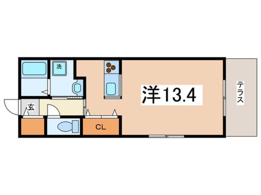 間取図 フラット桃ケ池
