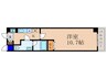 アマルフィ山科 1Kの間取り