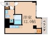 アマルフィ山科 1Rの間取り