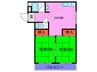 第２住吉苑 2DKの間取り