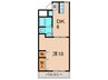 第２中村マンション 1DKの間取り