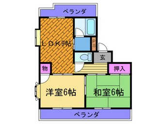 間取図 サンライフ若江東