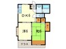 河内メゾン 2DKの間取り