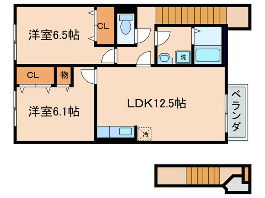 間取図 ラディエ　Ｉ