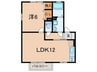 リビングタウン魚住Ｂ棟 1LDKの間取り