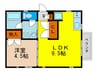 角丸SOHO 1LDKの間取り