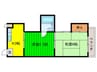 サンライズ野江 2Kの間取り