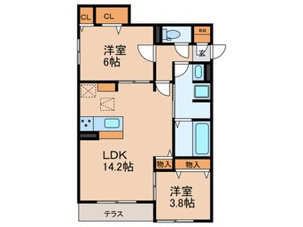 間取図 Clashist平野西West