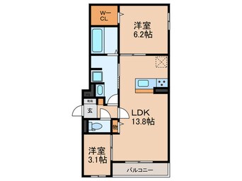 間取図 Clashist平野西West