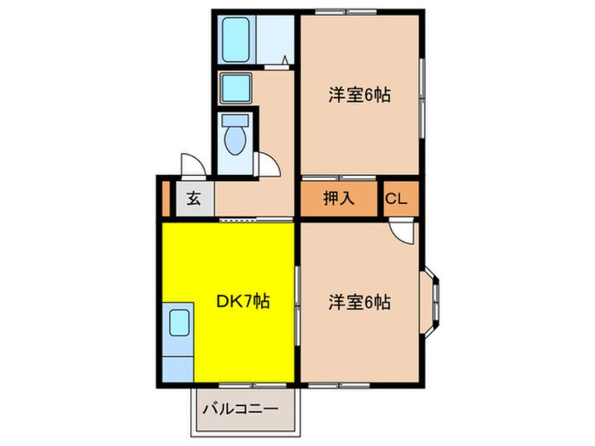 間取図 山崎ハイツ１