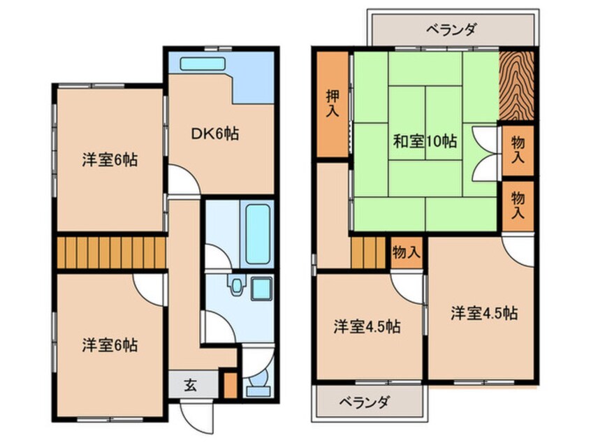 間取図 守口市東町貸家