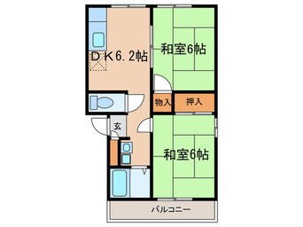 間取図 コーポセラヴィ  Ｄ棟